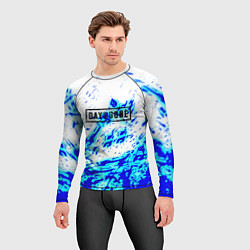 Рашгард мужской Daysgone голубые краски, цвет: 3D-принт — фото 2