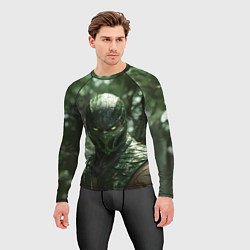Рашгард мужской Рептилия в джунглях, цвет: 3D-принт — фото 2