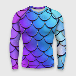 Рашгард мужской Градиент на чешуе, цвет: 3D-принт