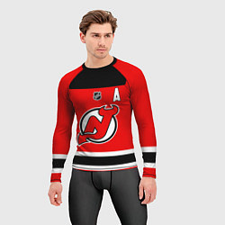 Рашгард мужской Ковальчук - Нью Джерси Девилз, цвет: 3D-принт — фото 2