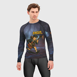 Рашгард мужской Ангус Янг ACDC, цвет: 3D-принт — фото 2