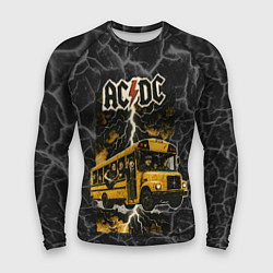 Рашгард мужской ACDC автобус группы, цвет: 3D-принт