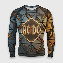 Рашгард мужской ACDC винтажный логотип, цвет: 3D-принт