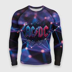 Мужской рашгард ACDC лого в градиенте