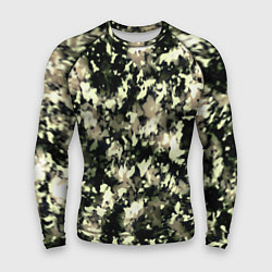Мужской рашгард Пятнистый чёрно-бежевый