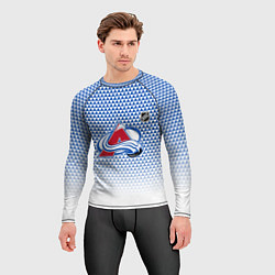 Рашгард мужской Колорадо Эвеланш - геометрический градиент, цвет: 3D-принт — фото 2