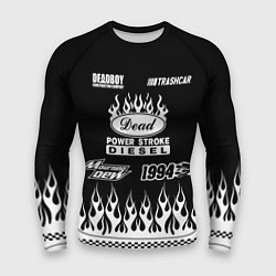 Мужской рашгард Dead black - Bones