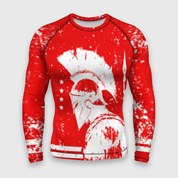 Рашгард мужской Спартак - воин спарты, цвет: 3D-принт