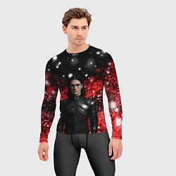 Рашгард мужской Bones в кожаной куртке, цвет: 3D-принт — фото 2