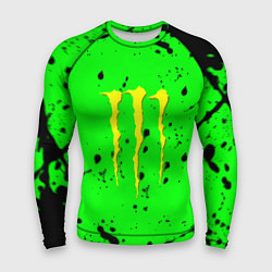 Рашгард мужской Monster energy кислотные брызги, цвет: 3D-принт