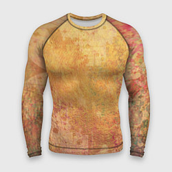 Мужской рашгард Абстракция - red and yellow spots