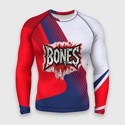 Рашгард мужской Bones лого на красной краске, цвет: 3D-принт
