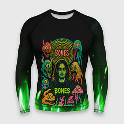 Рашгард мужской Bones психоделика, цвет: 3D-принт