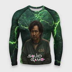 Мужской рашгард Игра в кальмара игрок 456