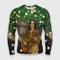 Мужской рашгард Lana Del Rey играет на гитаре