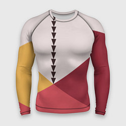 Рашгард мужской Колор-блок фруктовый чиа пудинг, цвет: 3D-принт