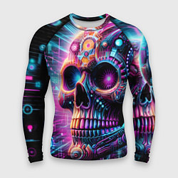 Мужской рашгард Neon cyber skull