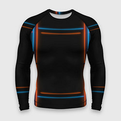 Мужской рашгард Neon black red blue