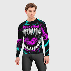 Рашгард мужской Клыки венома, цвет: 3D-принт — фото 2