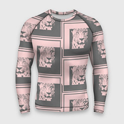 Мужской рашгард Леопард в рамке