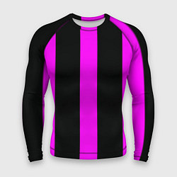 Рашгард мужской Color black pink lines, цвет: 3D-принт