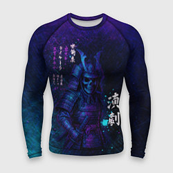 Мужской рашгард Неоновый призрачный самурай