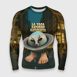 Рашгард мужской La Vaca Saturno Saturnita мем, цвет: 3D-принт