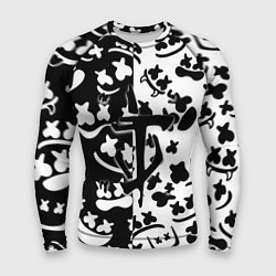 Мужской рашгард Doom x Marshmello pattern