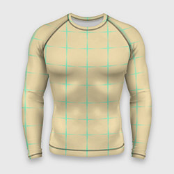 Рашгард мужской Color beige green crosses, цвет: 3D-принт