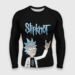 Мужской рашгард Slipknot и Рик Санчес из Рик и Морти