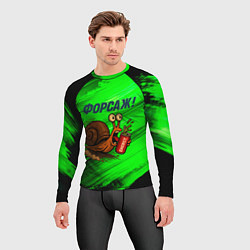 Рашгард мужской Бешеная улитка с энергетиком - форсаж, цвет: 3D-принт — фото 2