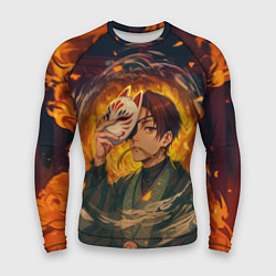 Рашгард мужской Хаято Суо - Ветролом, цвет: 3D-принт