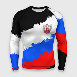 Рашгард мужской Федерация бокса России - триколор, цвет: 3D-принт