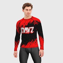 Рашгард мужской Дейз штрихи красок, цвет: 3D-принт — фото 2