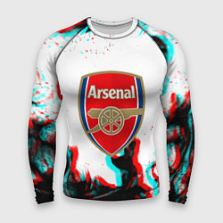 Мужской рашгард Arsenal огонь глитч