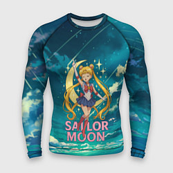 Мужской рашгард Sailor Moon на фоне неба