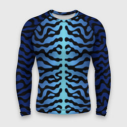 Мужской рашгард Скумбрия синяя текстура