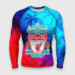 Рашгард мужской Liverpool неоновые тропики, цвет: 3D-принт