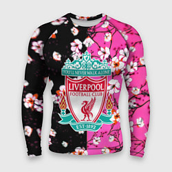 Мужской рашгард Liverpool весенние цветы