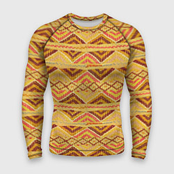 Рашгард мужской Племенная вышивка, цвет: 3D-принт