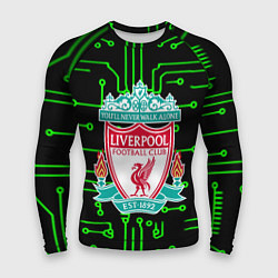 Рашгард мужской Liverpool плата текстура, цвет: 3D-принт