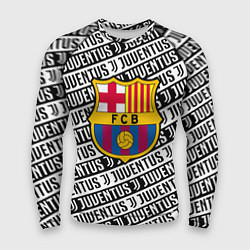 Мужской рашгард Барселона х Ювентус паттерн