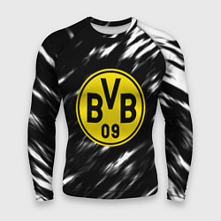 Рашгард мужской Borussia штрихи красок текстура, цвет: 3D-принт