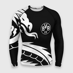 Рашгард мужской Borussia дракон белый, цвет: 3D-принт