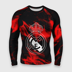 Мужской рашгард Real Madrid красный огонь