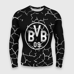 Рашгард мужской Borussia черно белые, цвет: 3D-принт