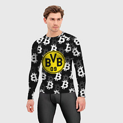Рашгард мужской Borussia биткоин паттерн, цвет: 3D-принт — фото 2