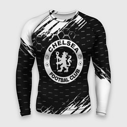 Мужской рашгард Chelsea штрихи красок текстура