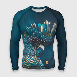 Рашгард мужской Акварельный попугай, цвет: 3D-принт