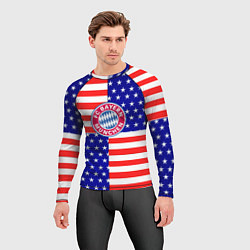 Рашгард мужской Бавария Мюнхен сша паттерн, цвет: 3D-принт — фото 2